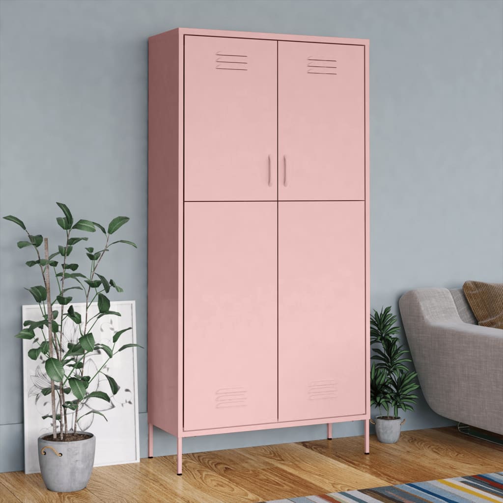 Garderob 90X50X180 Cm Stål