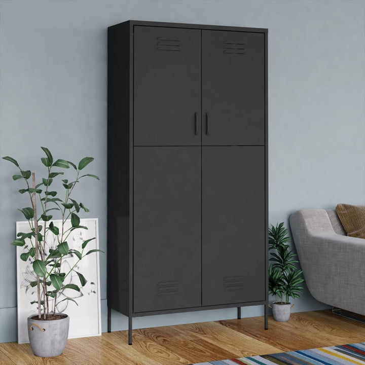 Garderob 90X50X180 Cm Stål
