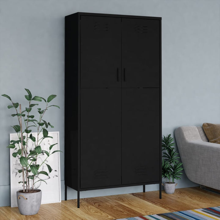 Garderob 90X50X180 Cm Stål