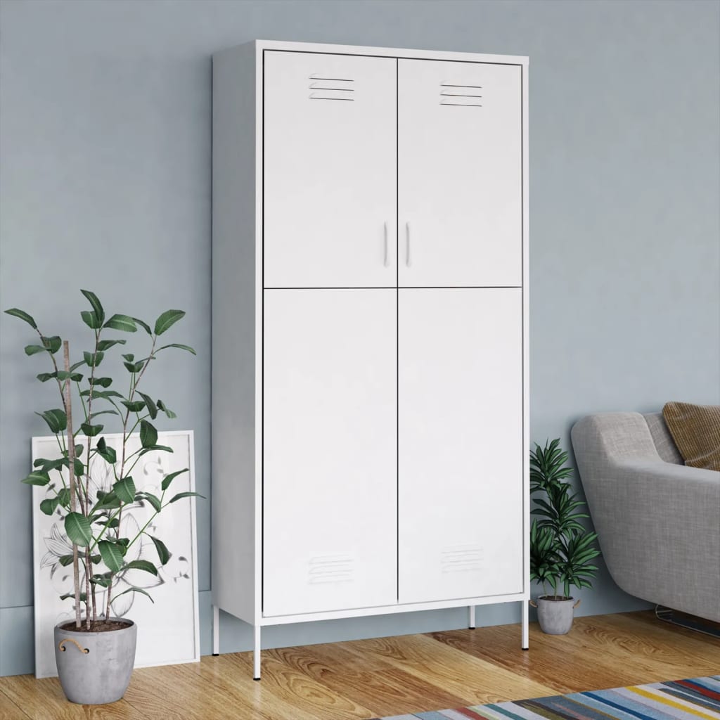Garderob 90X50X180 Cm Stål