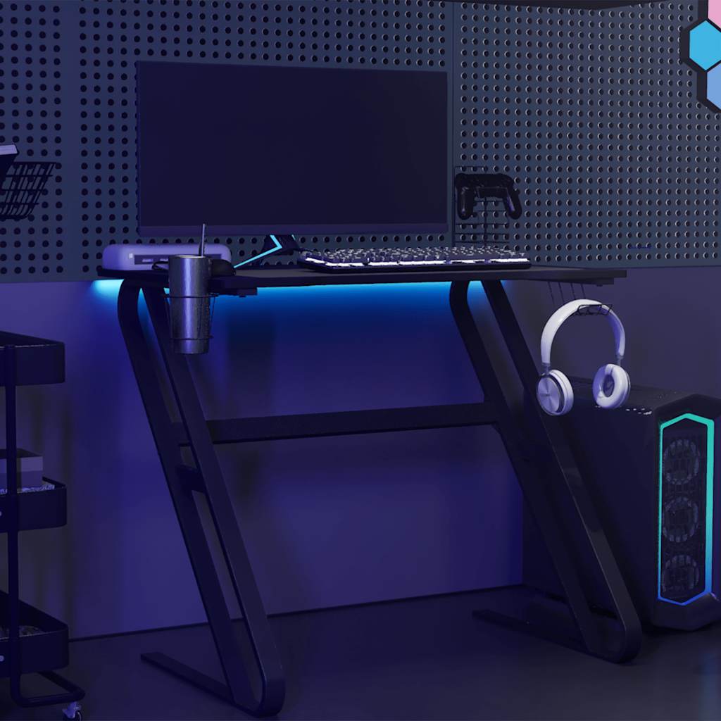Gamingskrivbord Med Zz-Formade Ben