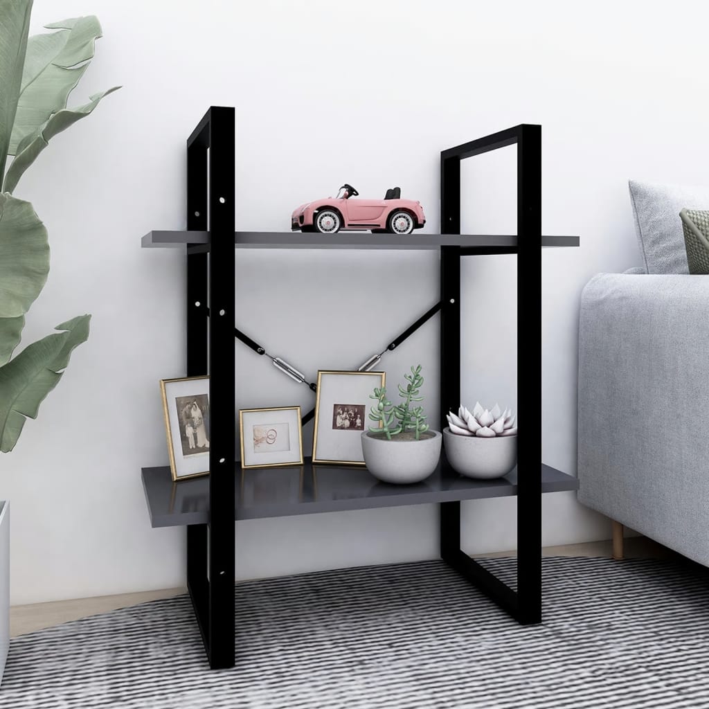 Bokhylla 2 Hyllor Sonoma-Ek 60X30X
