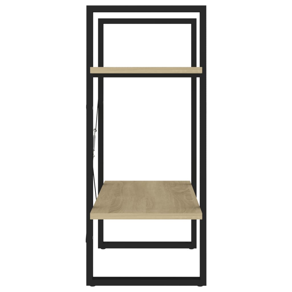 Bokhylla 2 Hyllor Sonoma-Ek 60X30X