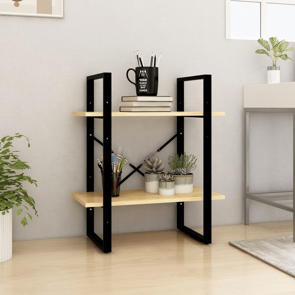 Bokhylla 2 Hyllor Sonoma-Ek 60X30X