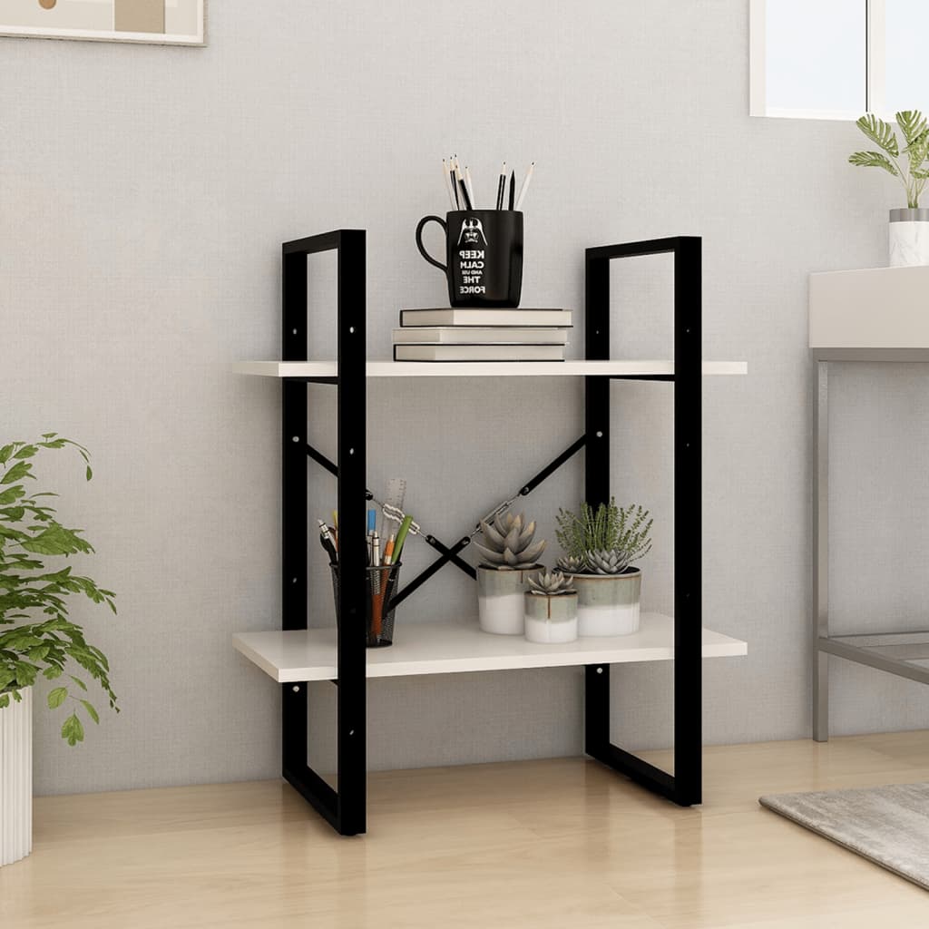 Bokhylla 2 Hyllor Sonoma-Ek 60X30X