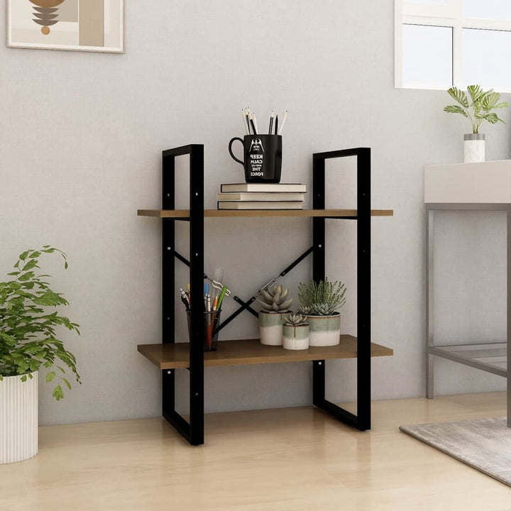 Bokhylla 2 Hyllor Sonoma-Ek 60X30X