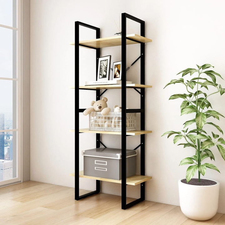Bokhylla 2 Hyllor Sonoma-Ek 60X30X