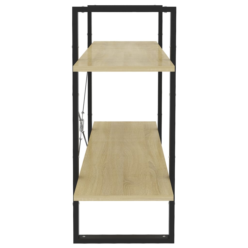 Bokhylla 2 Hyllor Sonoma-Ek 100X30X