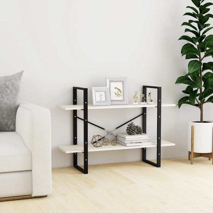 Bokhylla 2 Hyllor Sonoma-Ek 100X30X