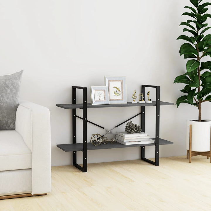 Bokhylla 2 Hyllor Sonoma-Ek 100X30X