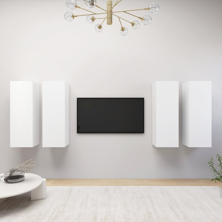 Tv-Bänk 4 St 30,5X30X Konstruerat Trä