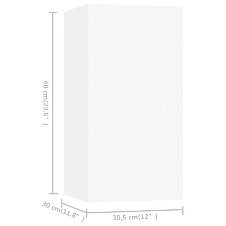 Tv-Bänk Set 7 St 30,5X30X60 Cm Konstruerat Trä