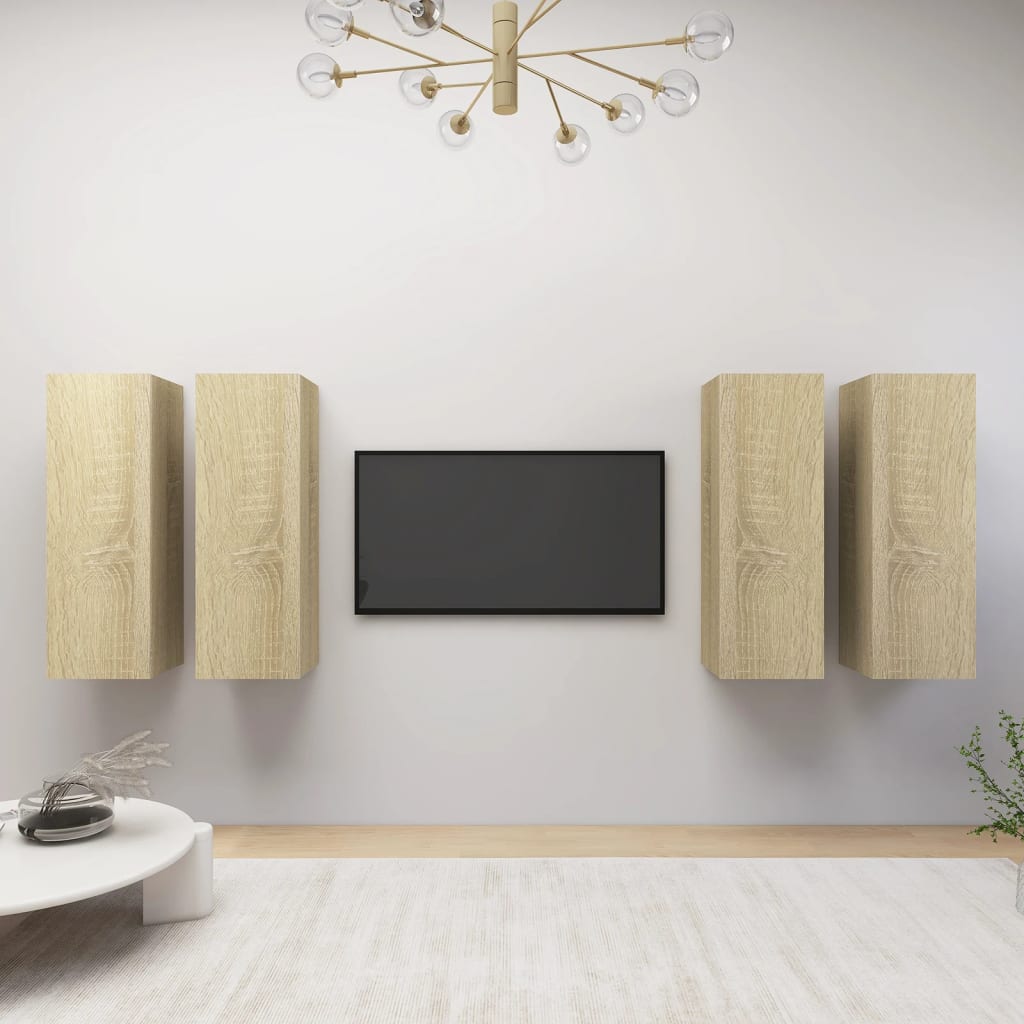 Tv-Bänk 4 St 30,5X30X Konstruerat Trä
