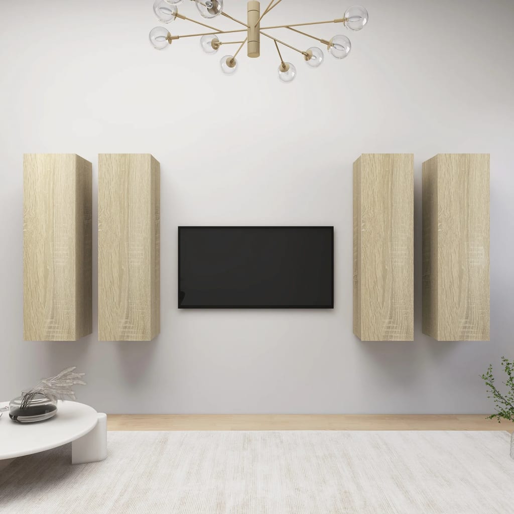 Tv-Bänk 4 St 30,5X30X Konstruerat Trä