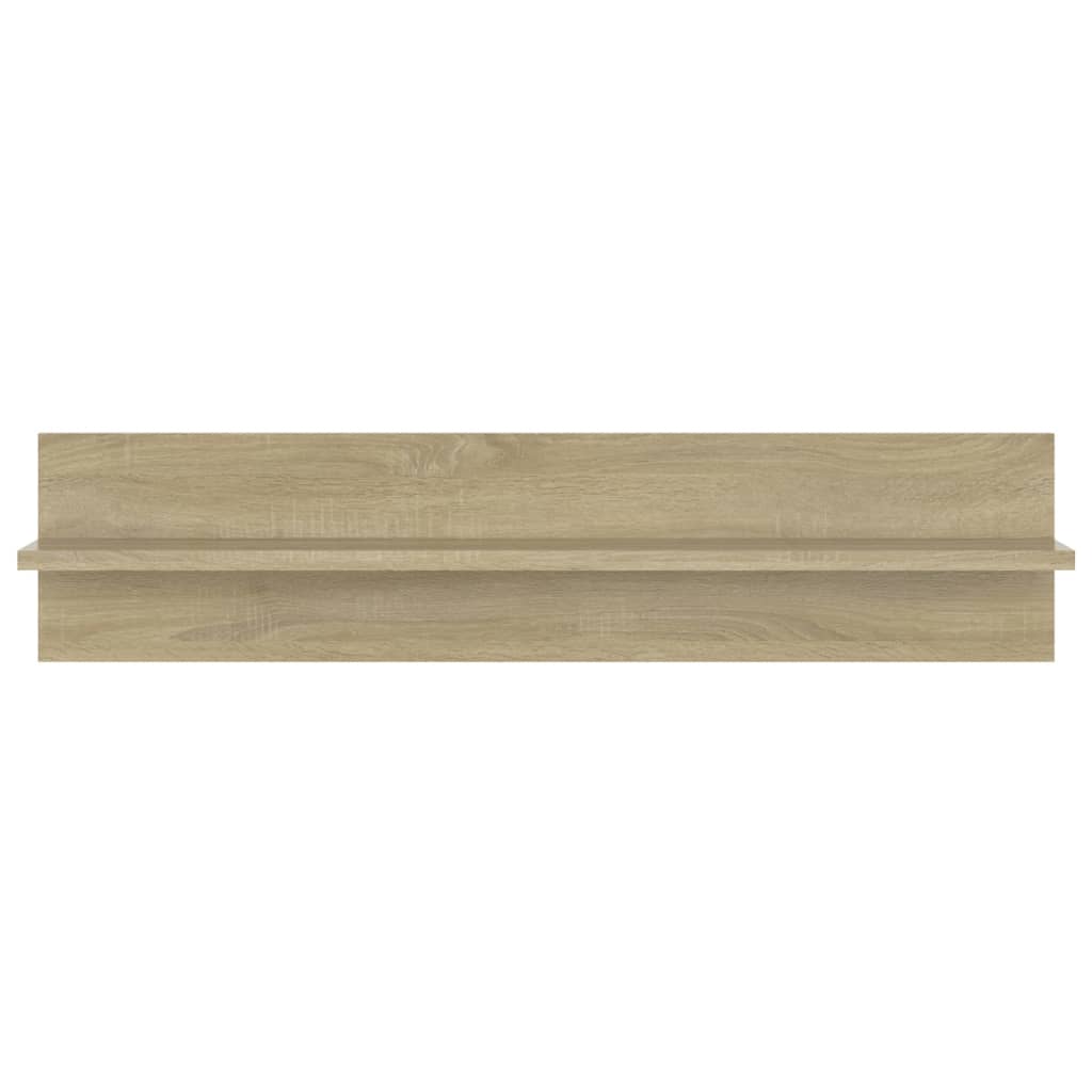 Vägghyllor 2 St Sonoma-Ek 80X11,5X18 Cm Konstruerat Trä
