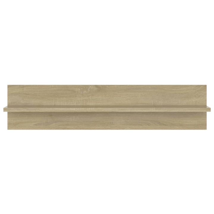 Vägghyllor 2 St Sonoma-Ek 80X11,5X18 Cm Konstruerat Trä