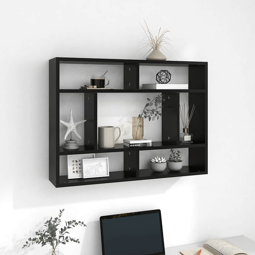 Vägghylla Åldrat Trä 75X16X55 Cm Konstruerat Trä