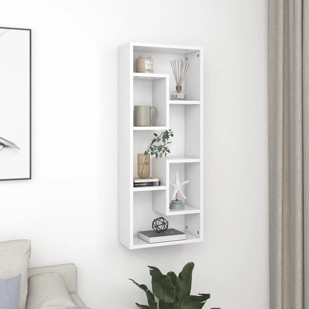 Vägghylla 36X16X90 Cm Konstruerat Trä