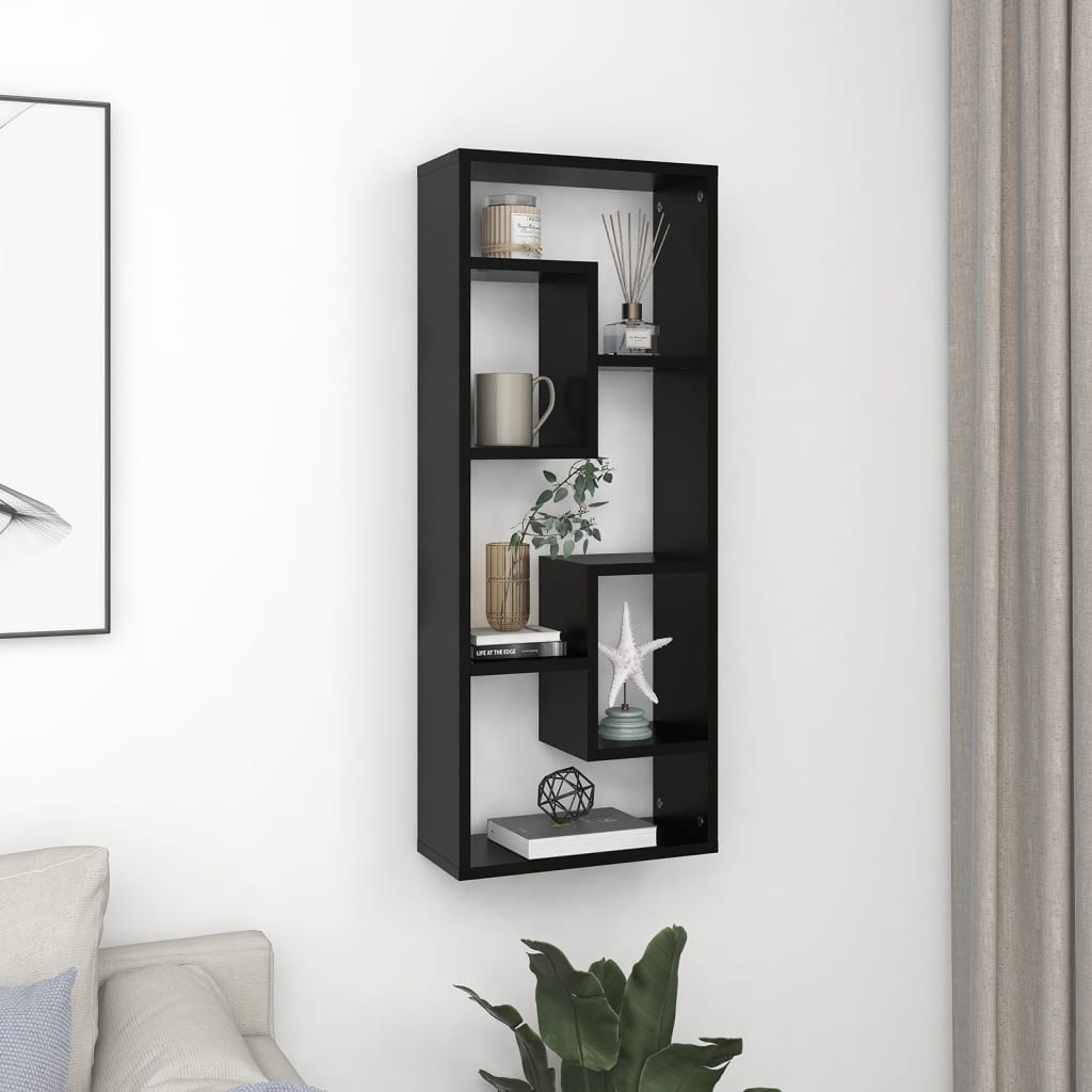 Vägghylla 36X16X90 Cm Konstruerat Trä