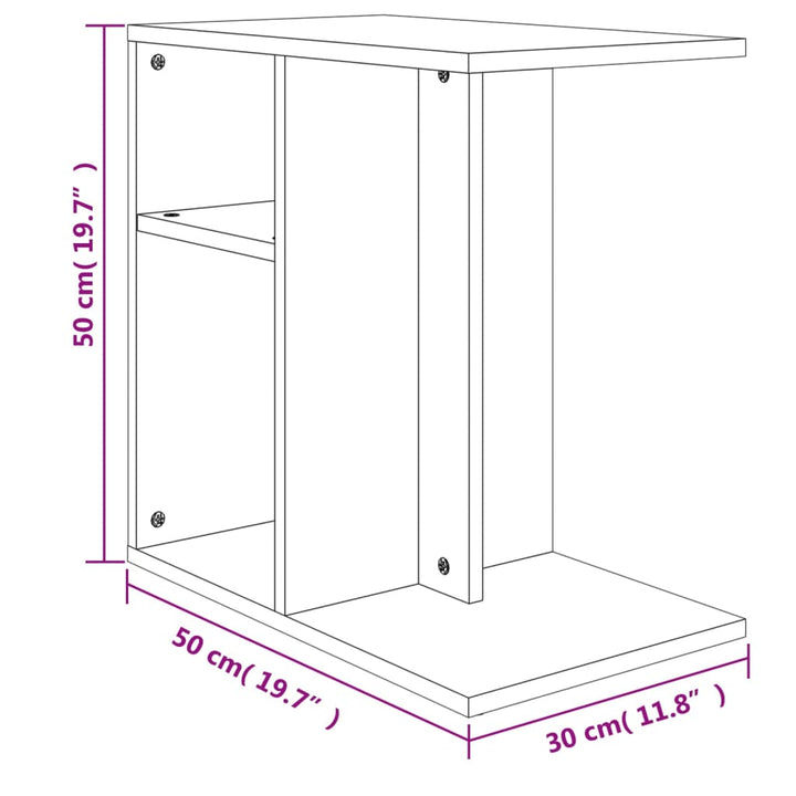 Sidobord 50X30X50 Cm Konstruerat Trä