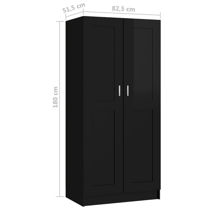 Garderob 82,5X51,5X180 Cm Konstruerat Trä
