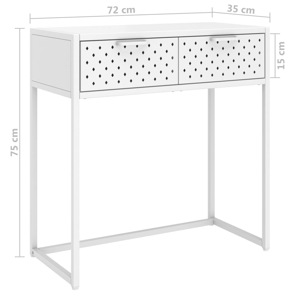 Konsolbord 72X35X75 Cm Stål