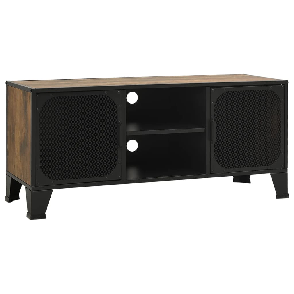 Tv-Skåp 105X36X47 Cm Metall Och Mdf
