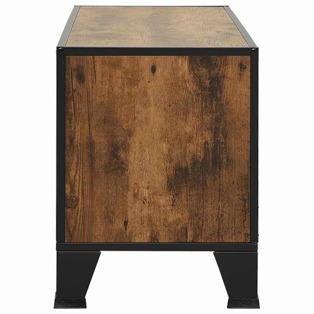 Tv-Skåp 105X36X47 Cm Metall Och Mdf