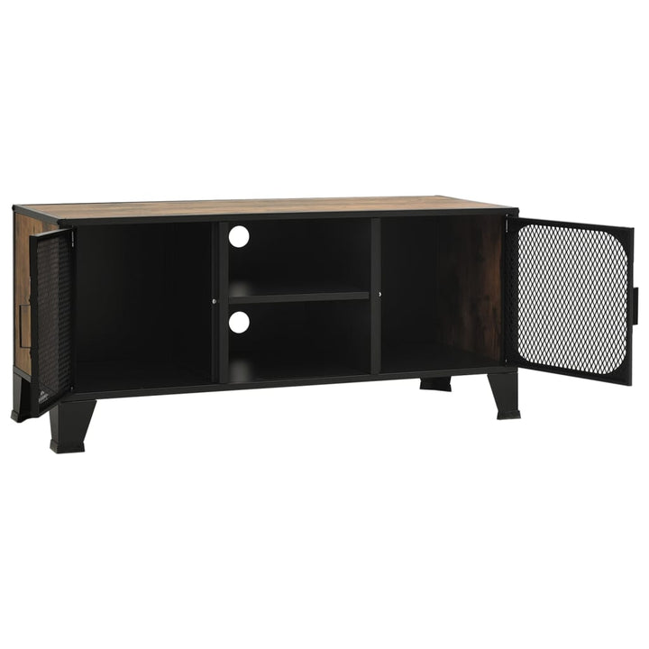 Tv-Skåp 105X36X47 Cm Metall Och Mdf