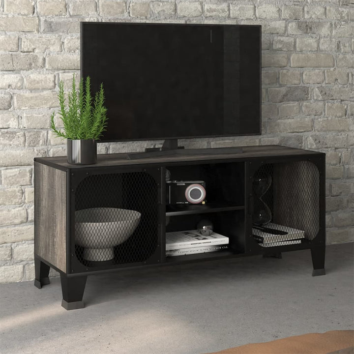 Tv-Skåp 105X36X47 Cm Metall Och Mdf