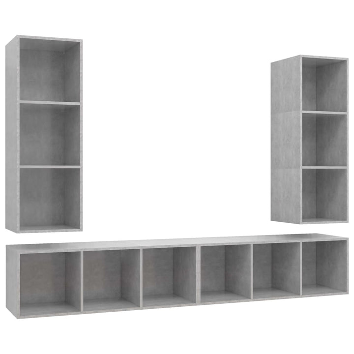 | Vägg Tv Skåp | Väggmonterad 4 Pcs 37 X 37 X 107.5 Cm