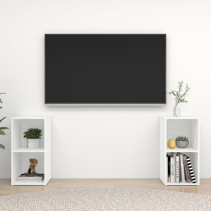 Tv-Skåp 2 St 72X35X36,5 Cm Konstruerat Trä