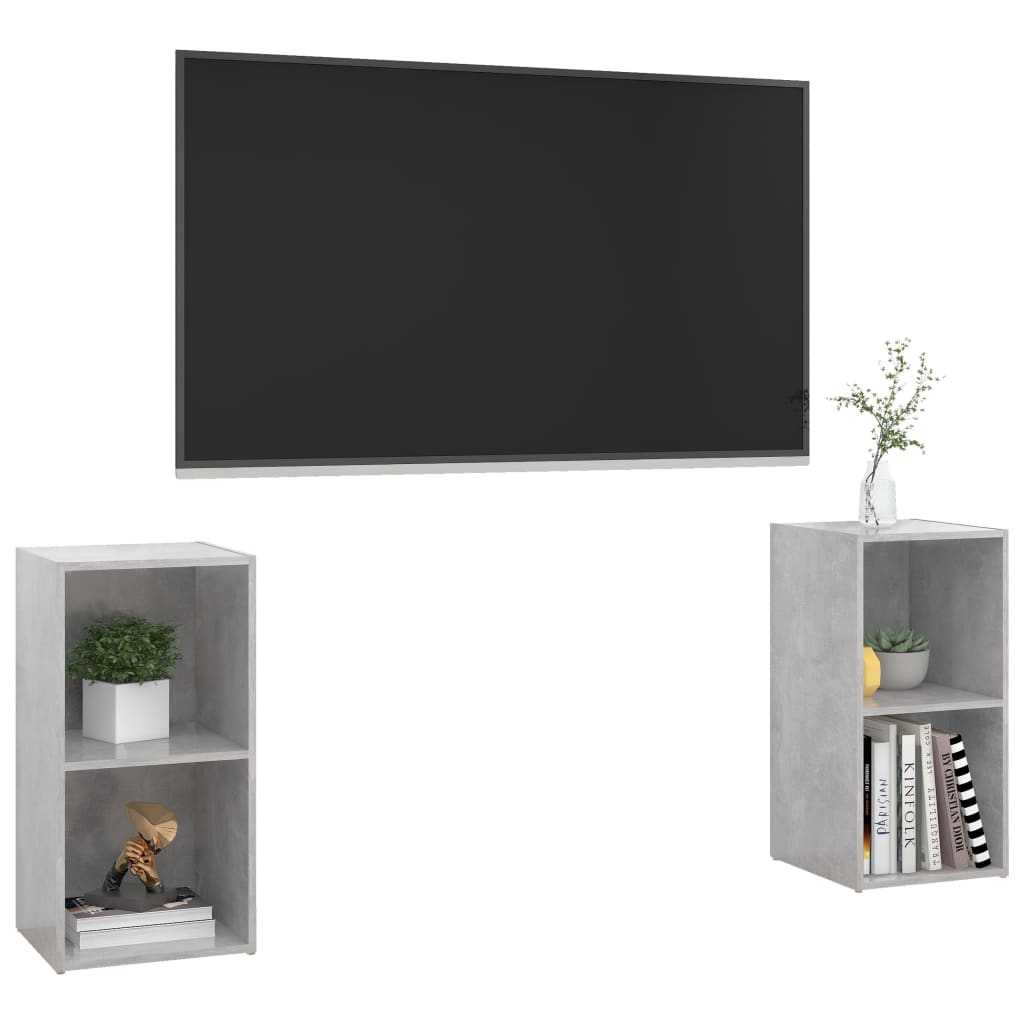 Tv-Skåp 2 St 72X35X36,5 Cm Konstruerat Trä