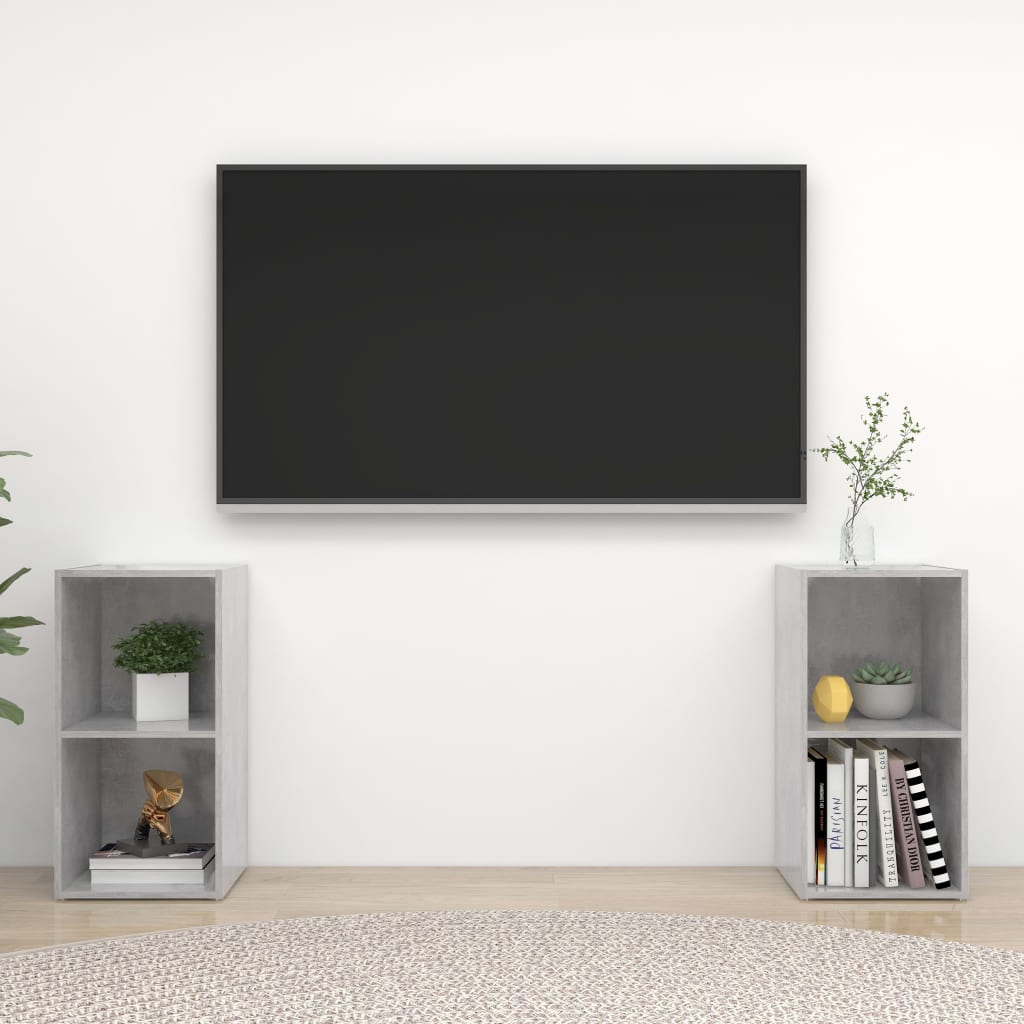 Tv-Skåp 2 St 72X35X36,5 Cm Konstruerat Trä