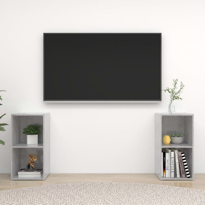 Tv-Skåp 2 St 72X35X36,5 Cm Konstruerat Trä