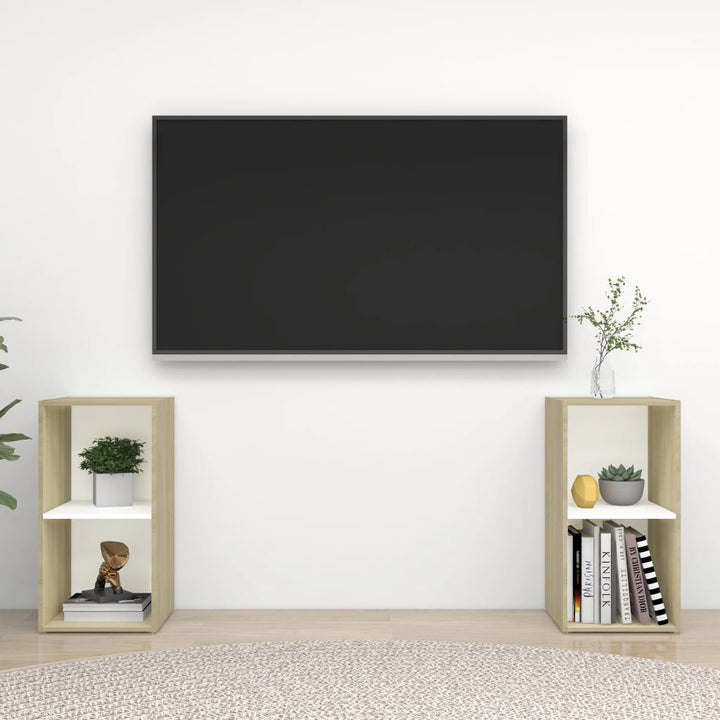Tv-Skåp 2 St 72X35X36,5 Cm Konstruerat Trä