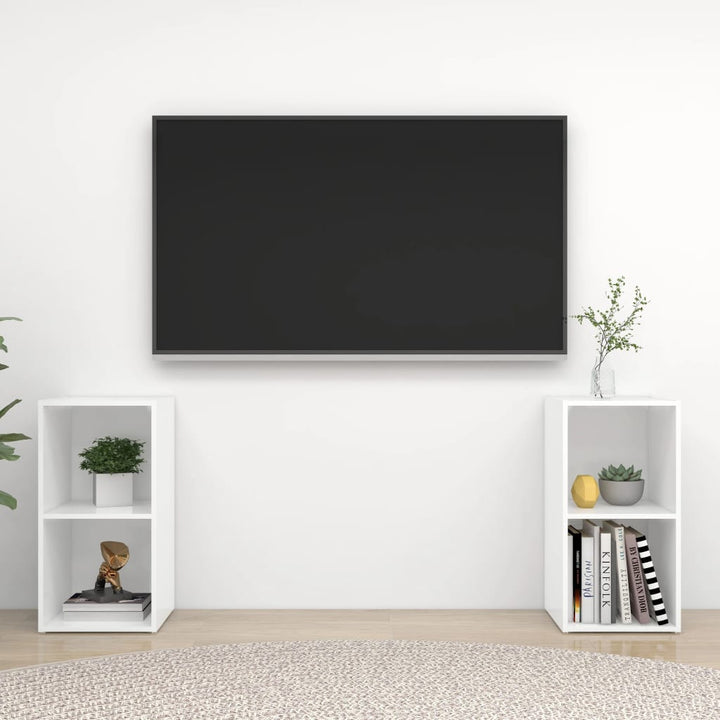 Tv-Skåp 2 St 72X35X36,5 Cm Konstruerat Trä