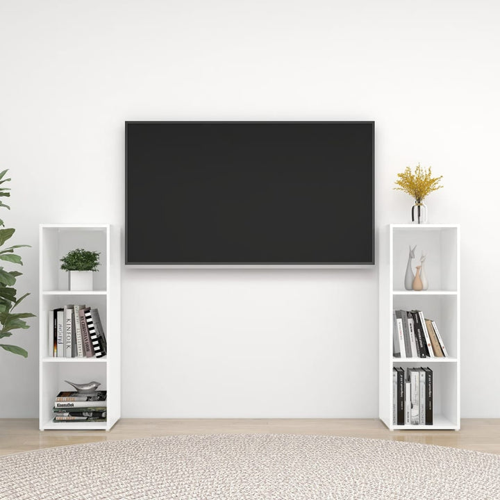 Tv-Skåp 2 St 72X35X36,5 Cm Konstruerat Trä