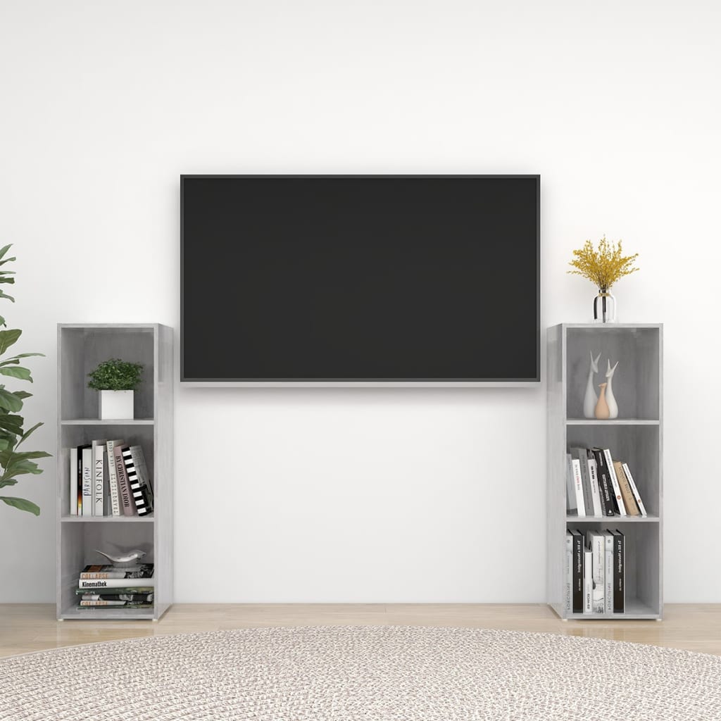 Tv-Skåp 2 St 72X35X36,5 Cm Konstruerat Trä