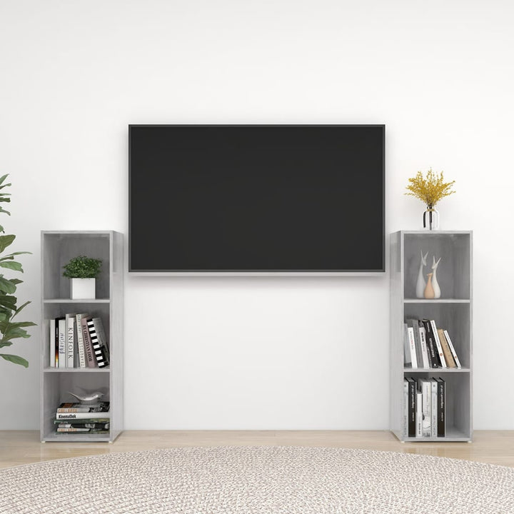 Tv-Skåp 2 St 72X35X36,5 Cm Konstruerat Trä