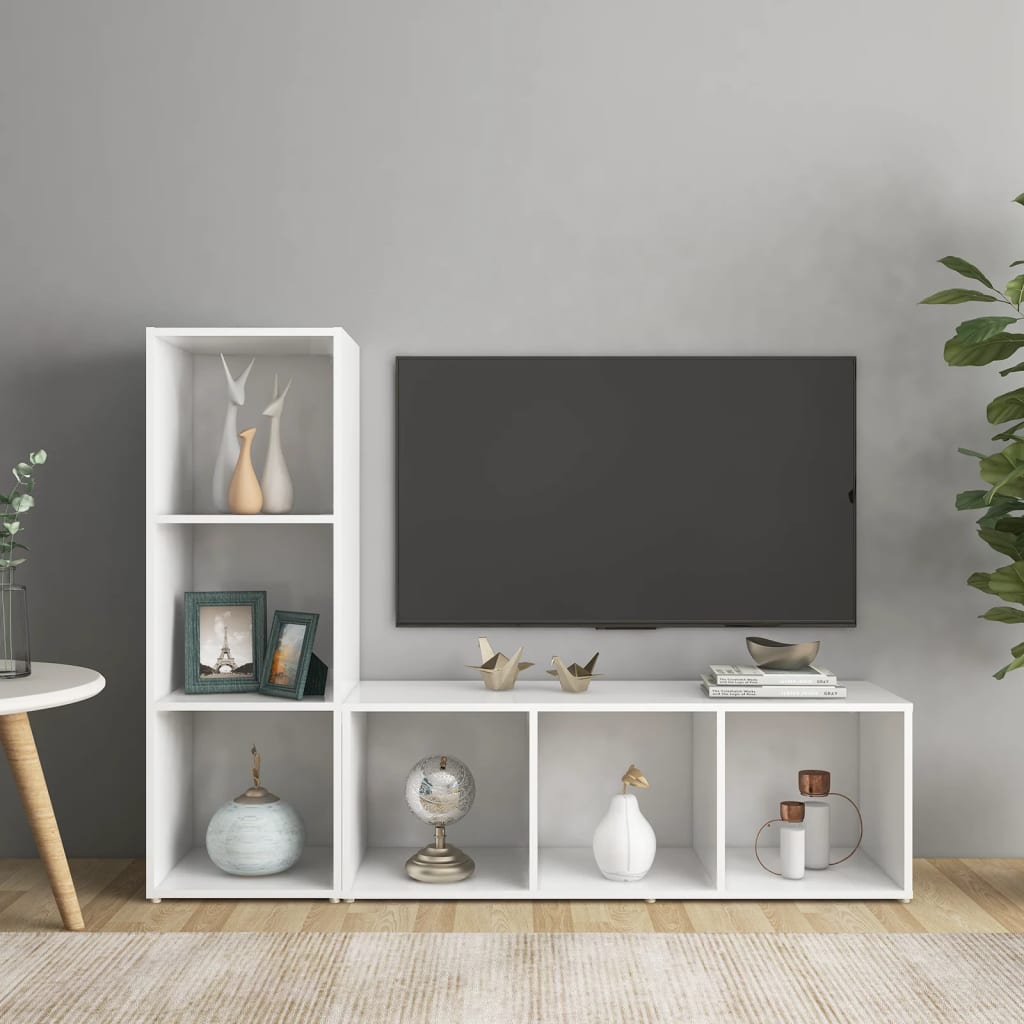 Tv-Skåp 2 St 72X35X36,5 Cm Konstruerat Trä