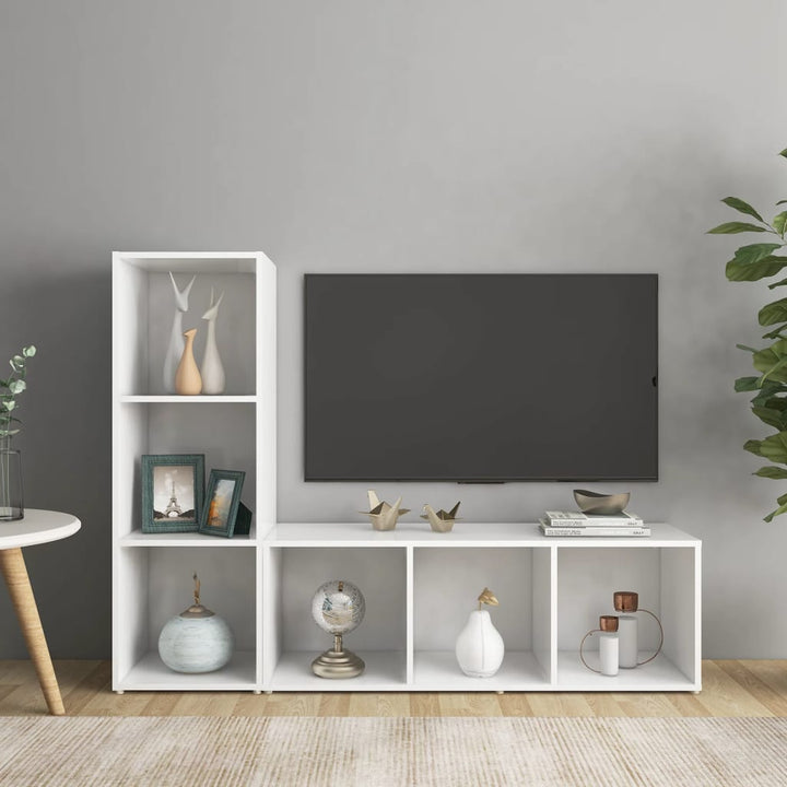 Tv-Skåp 2 St 72X35X36,5 Cm Konstruerat Trä