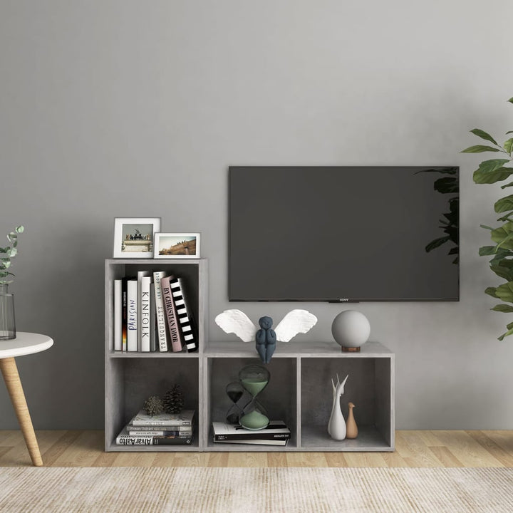 Tv-Skåp 2 St 72X35X36,5 Cm Konstruerat Trä