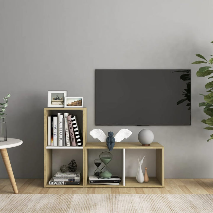 Tv-Skåp 2 St 72X35X36,5 Cm Konstruerat Trä