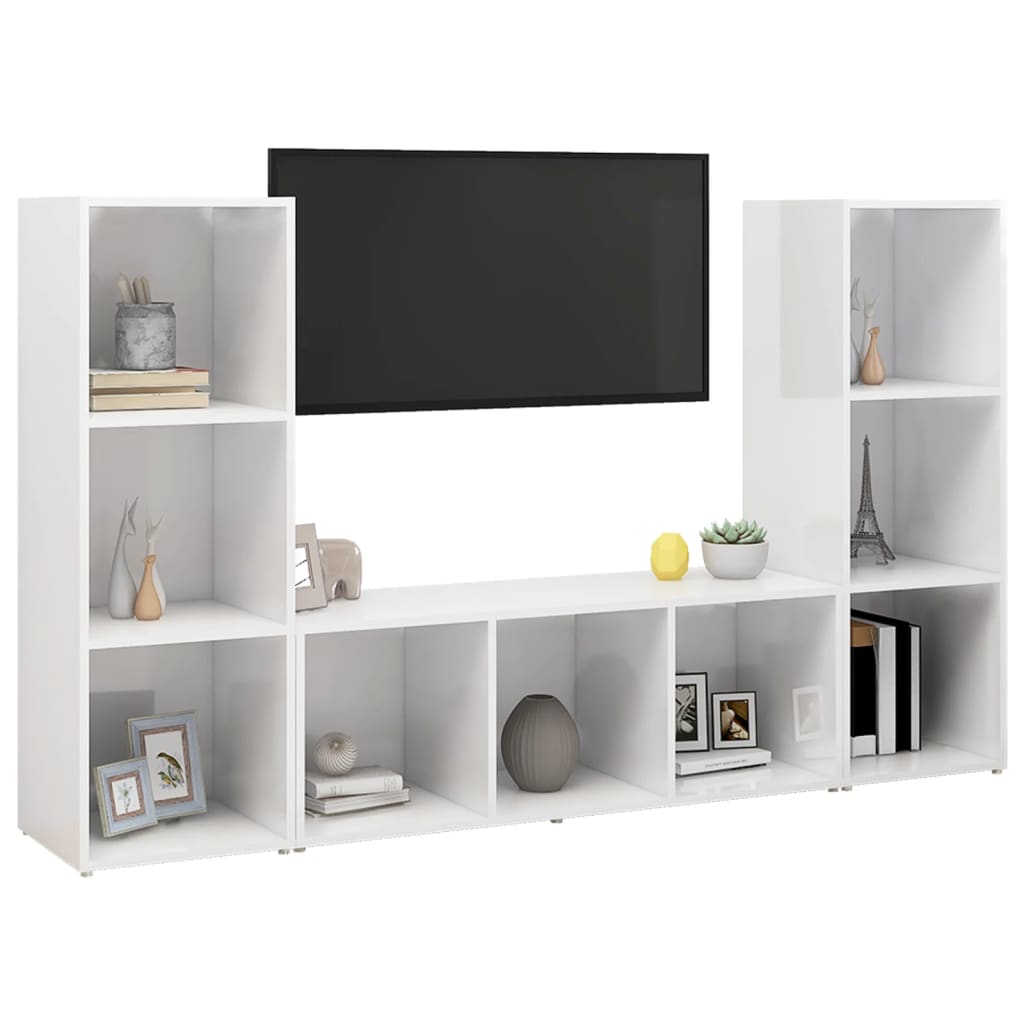 | Tv-Skåp | 3 Pcs 37 X 35 X 107.5 Cm