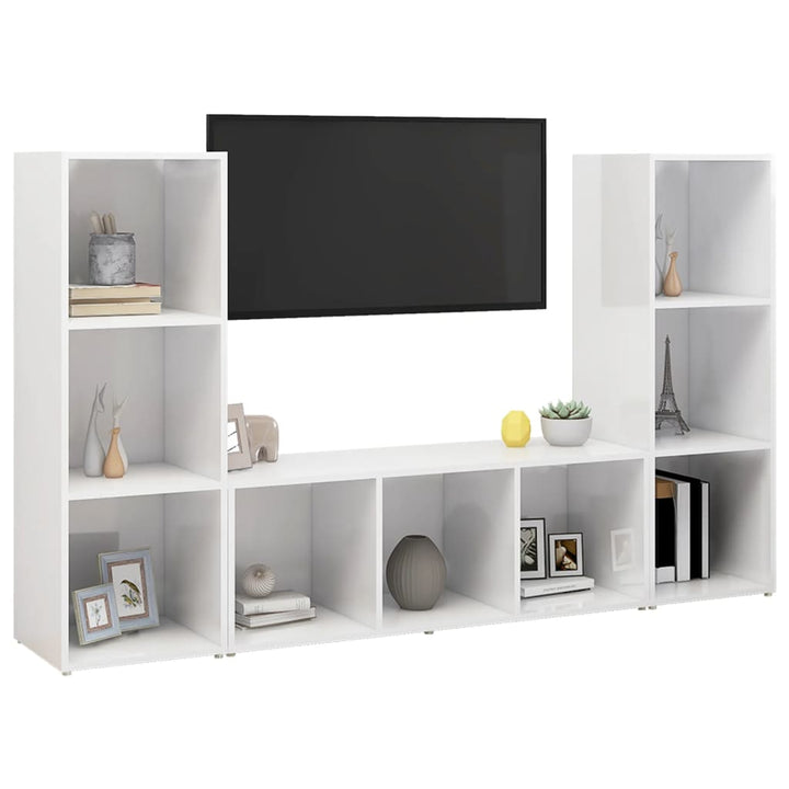 | Tv-Skåp | 3 Pcs 37 X 35 X 107.5 Cm