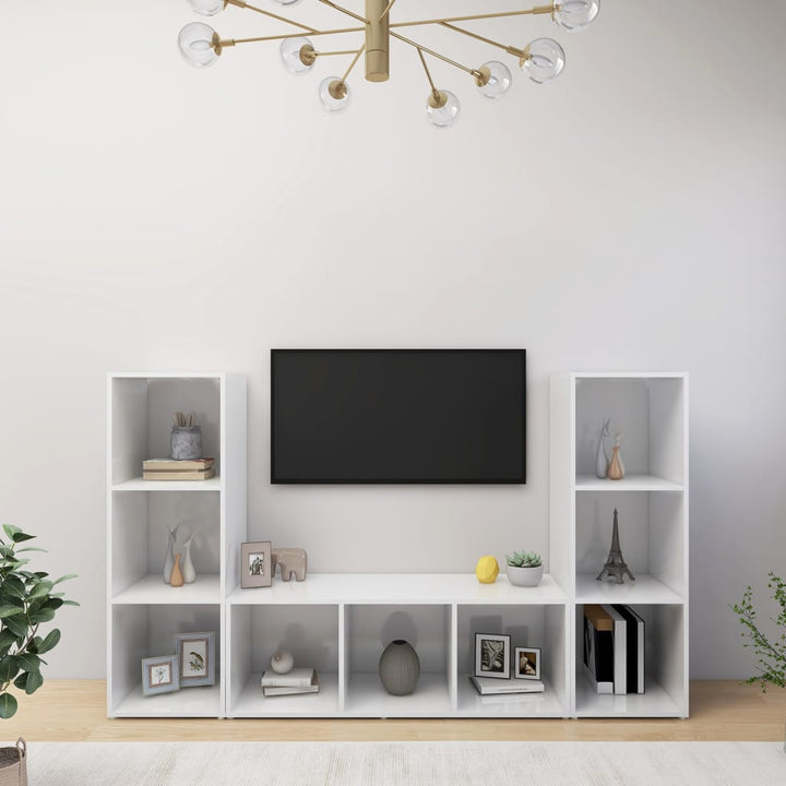 | Tv-Skåp | 3 Pcs 37 X 35 X 107.5 Cm