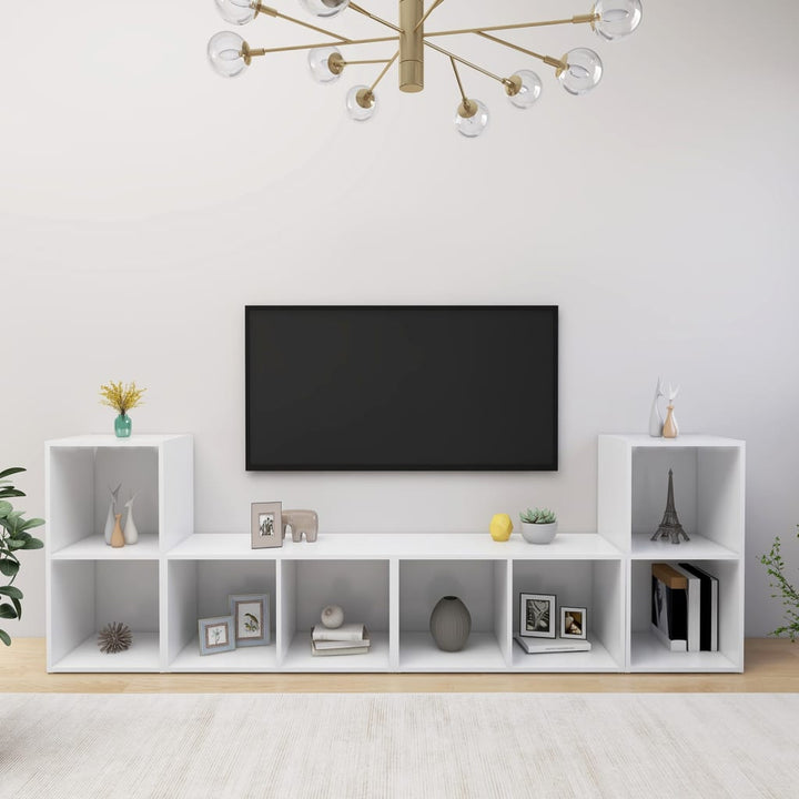 Tv-Skåp 4 St 72X35X36,5 Cm Konstruerat Trä