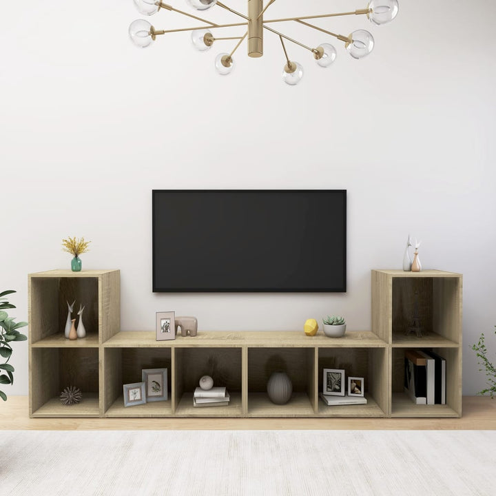 Tv-Skåp 4 St 72X35X36,5 Cm Konstruerat Trä