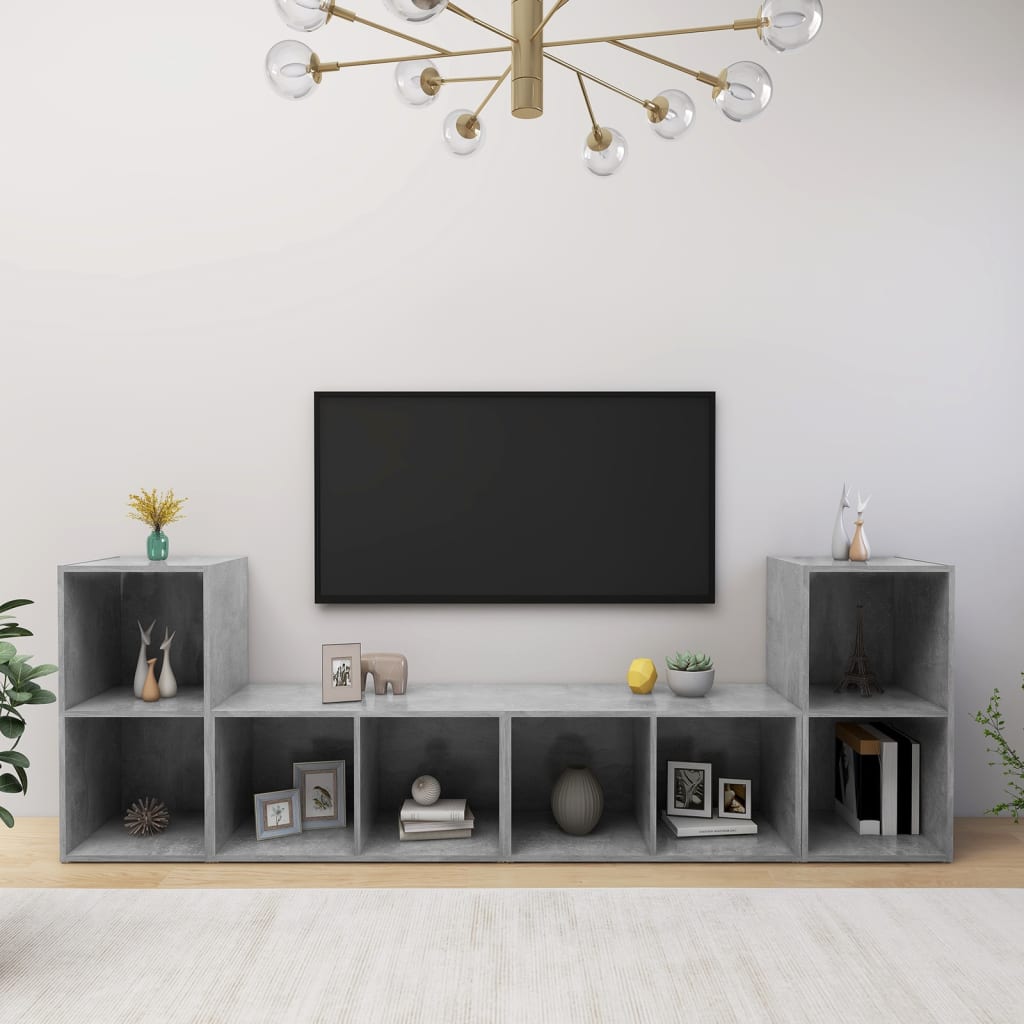 Tv-Skåp 4 St 72X35X36,5 Cm Konstruerat Trä